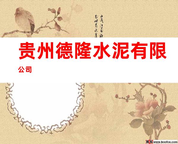 贵州德隆水泥有限公司